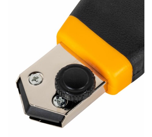 Нож универсальный мощный, 25 мм, BRAUBERG EXTRA-DL, с двумя фиксаторами, резиновые вставки, 238732