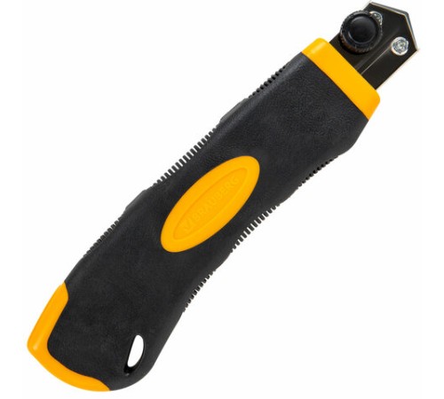 Нож универсальный мощный, 25 мм, BRAUBERG EXTRA-DL, с двумя фиксаторами, резиновые вставки, 238732