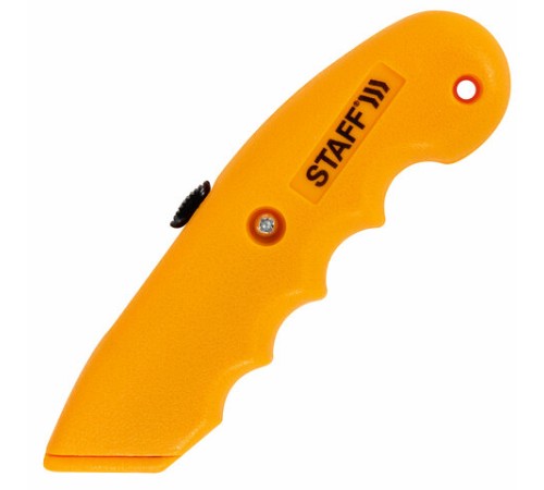 Нож универсальный мощный STAFF PRO, автофиксатор с 3 положениями, ABS-пластик, 238733
