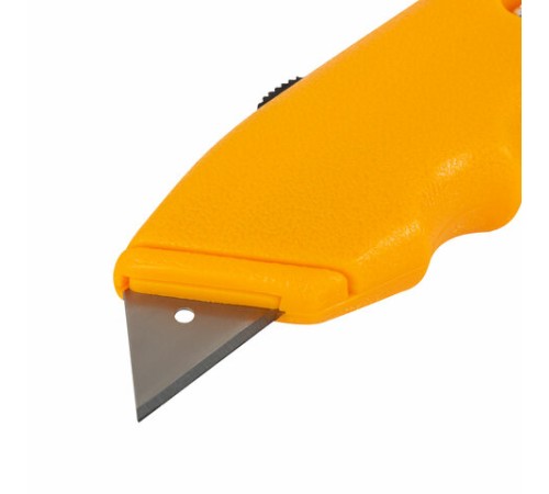 Нож универсальный мощный STAFF PRO, автофиксатор с 3 положениями, ABS-пластик, 238733