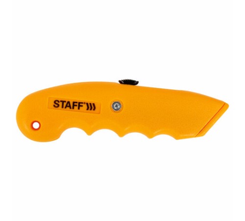 Нож универсальный мощный STAFF PRO, автофиксатор с 3 положениями, ABS-пластик, 238733