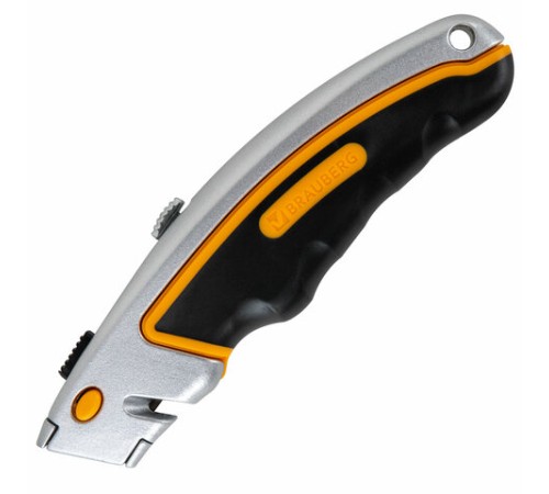 Нож универсальный мощный алюминиевый BRAUBERG 