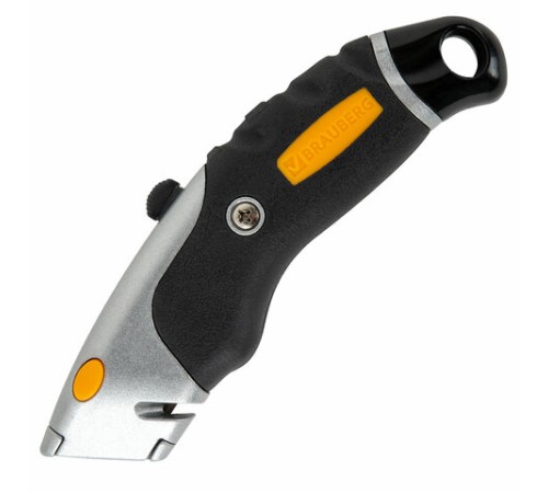 Нож универсальный мощный алюминиевый BRAUBERG 