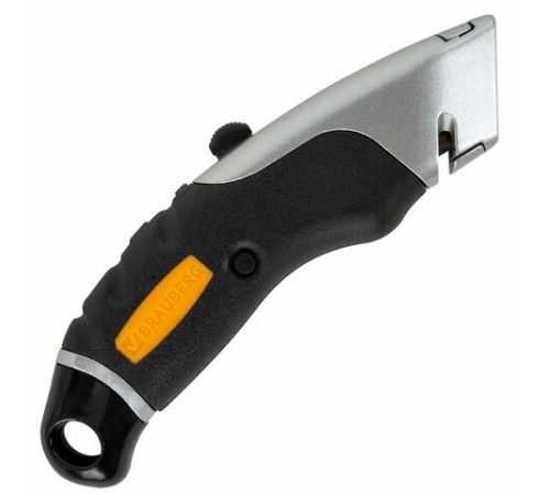 Нож универсальный мощный алюминиевый BRAUBERG 