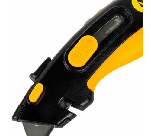 Нож универсальный мощный, BRAUBERG METALLIC PRO, автофиксатор, функция автовозврата, 238737