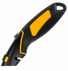 Нож универсальный мощный цинковый BRAUBERG METALLIC PRO, автофиксатор, резиновые вставки, 238738