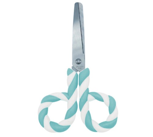 Ножницы FUNSTER (ФАНСТЕР) 130 мм, фигурные ручки ЛЕДЕНЦЫ из ABS пластика, в дисплее, 238853