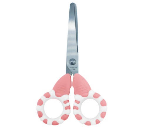 Ножницы FUNSTER (ФАНСТЕР) 130 мм, фигурные ручки ЛЕДЕНЦЫ из ABS пластика, в дисплее, 238853