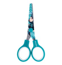 Ножницы 130 мм, мятные, с цветной печатью 