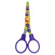 Ножницы 130 мм, сиреневые, с цветной печатью 