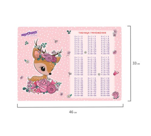 Настольное покрытие ЮНЛАНДИЯ, А3+, пластик, 46x33 см, 