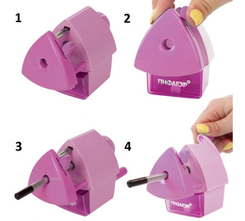 Точилка механическая ПИФАГОР 