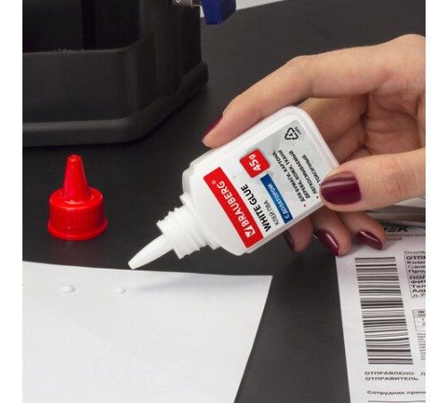 Клей ПВА КОМПЛЕКТ 10 штук х 45 г (бумага, картон, дерево), ВЫГОДНАЯ УПАКОВКА, BRAUBERG, 270433, 93