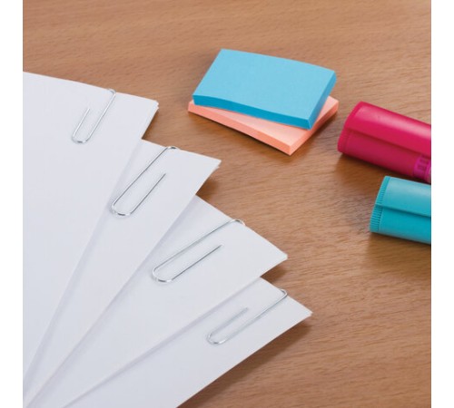 Скрепки большие 50 мм гладкие 50 шт., STAFF 