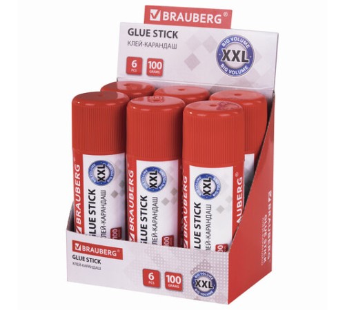 Клей-карандаш BRAUBERG, 100 г, 270439