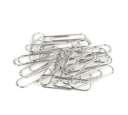 Скрепки BRAUBERG, 33 мм, никелированные, 100 шт., в картонной коробке, 270443