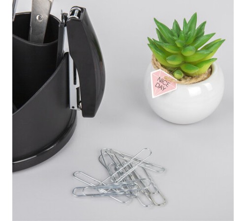 Скрепки большие 50 мм, BRAUBERG, оцинкованные, гофрированные, 50 шт., в картонной коробке, 270446