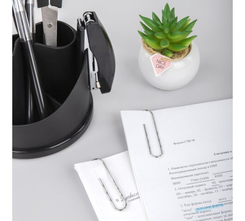 Скрепки большие 78 мм, STAFF, оцинкованные, гофрированные, 50 шт., в картонной коробке, 270449