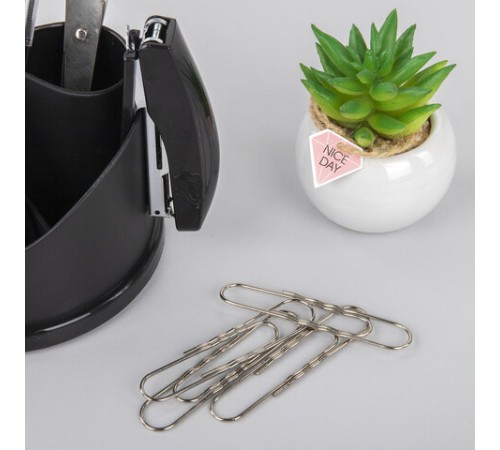 Скрепки большие 78 мм, BRAUBERG, никелированные, гофрированные, 50 шт., в картонной коробке, 270450