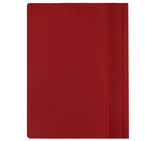 Скоросшиватель пластиковый МАЛОГО ФОРМАТА (160х22 8мм), А5, BRAUBERG, 130/180 мкм, красный, 270460