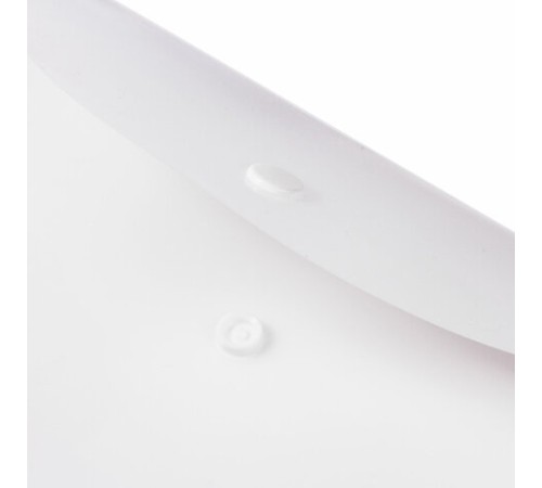 Папка-конверт с кнопкой МАЛОГО ФОРМАТА (240х190 мм), А5, матовая, прозрачная, 0,15 мм, STAFF, 270463