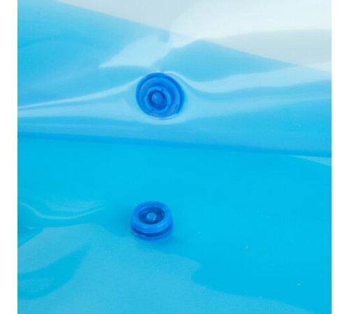 Папка-конверт с кнопкой STAFF, А4, до 100 листов, прозрачная, синяя, 0,15 мм, 270470