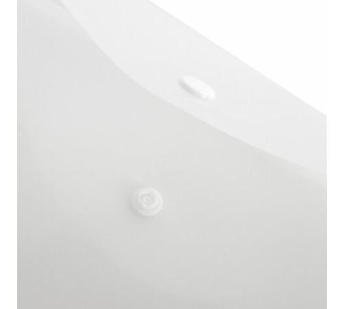 Папка-конверт с кнопкой BRAUBERG А4 до 100 л. матовая прозрачная СВЕРХПРОЧНАЯ 0,18 мм, 270471