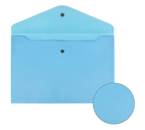 Папка-конверт с кнопкой BRAUBERG 