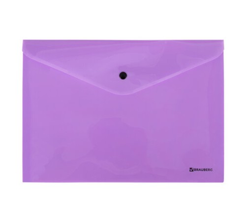 Папка-конверт с кнопкой BRAUBERG 