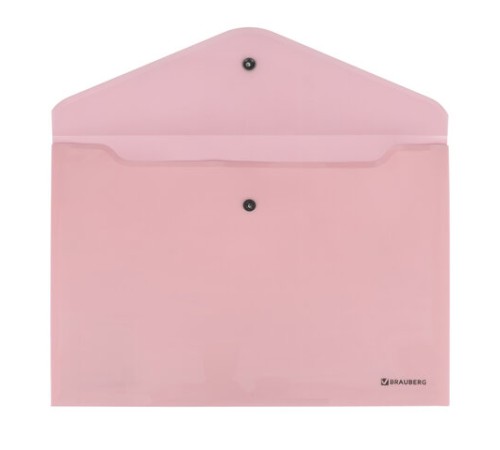 Папка-конверт с кнопкой BRAUBERG 