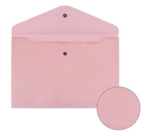 Папка-конверт с кнопкой BRAUBERG 