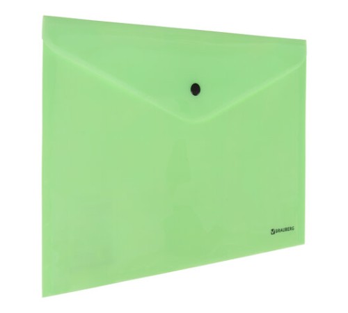 Папка-конверт с кнопкой BRAUBERG 