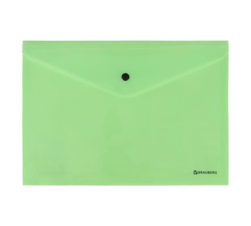 Папка-конверт с кнопкой BRAUBERG 
