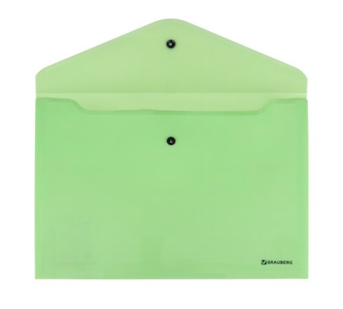Папка-конверт с кнопкой BRAUBERG 