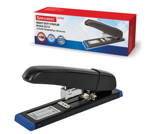 Степлер МОЩНЫЙ до 100 листов BRAUBERG 