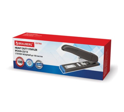 Степлер МОЩНЫЙ до 100 листов BRAUBERG 