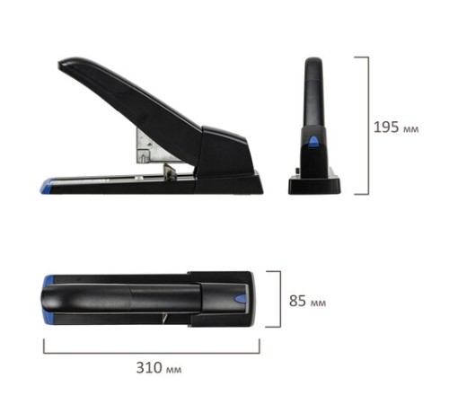 Степлер МОЩНЫЙ до 140 листов BRAUBERG 