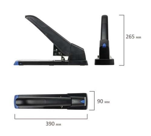 Степлер МОЩНЫЙ до 210 листов BRAUBERG 