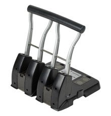 Дырокол на 4 отверстия металлический МОЩНЫЙ BRAUBERG 