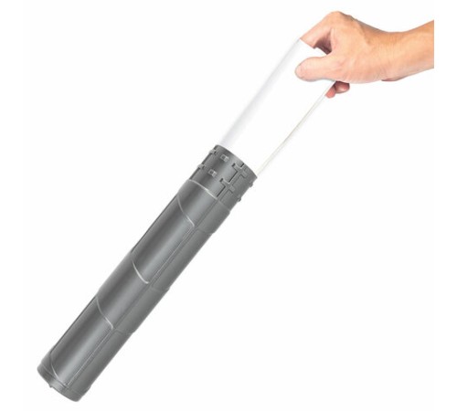 Тубус для чертежей телескопический, длина 36,5-64 см, формат А1, диаметр 6 см, серый, STAFF, 270560