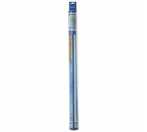 Карта мира физическая 120х78 см, 1:25М, с ламинацией, интерактивная, европодвес, BRAUBERG, 112379