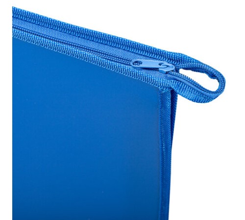Папка для рисунков и чертежей на молнии с ручками ПИФАГОР А2, 1 отделение, пластик, ручки-шнурок, синяя, 270874