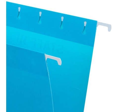 Подвесные папки А4 (350х240 мм), до 80 л., КОМПЛЕКТ 10 шт., синие, картон, STAFF, 270928