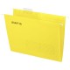 Подвесные папки А4 (350х240 мм) до 80 л., КОМПЛЕКТ 10 шт., желтые, картон, STAFF, 270930