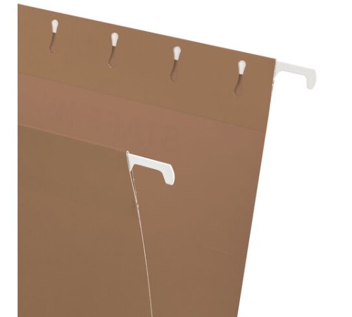 Подвесные папки А4 (350х240 мм) до 80 л., КОМПЛЕКТ 10 шт., крафт-картон, STAFF, 270932