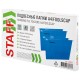 Подвесные папки А4/Foolscap (404х240 мм) до 80 л., КОМПЛЕКТ 10 шт., синие, картон, STAFF, 270933