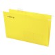 Подвесные папки A4/Foolscap (404х240 мм) до 80 л., КОМПЛЕКТ 10 шт., желтые, картон, STAFF, 270935