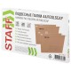 Подвесные папки A4/Foolscap (404х240 мм) до 80 л., КОМПЛЕКТ 10 шт., крафт-картон, STAFF, 270937