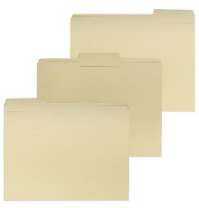 Папки-разделители картотечные А4, КОМПЛЕКТ 30 шт., 295х240 мм, бежевые, STAFF, 270938