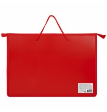 Папка для рисунков и чертежей ПИФАГОР А3, пластик, красная, 271133